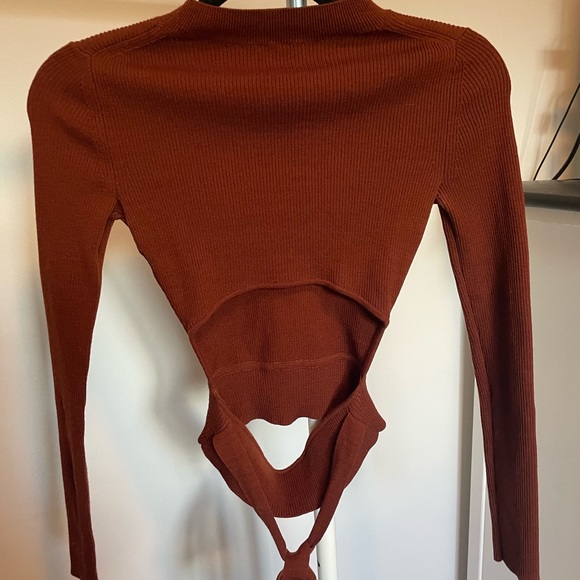 Brown/Rust Aritzia long sleeve - Picture 3 of 6